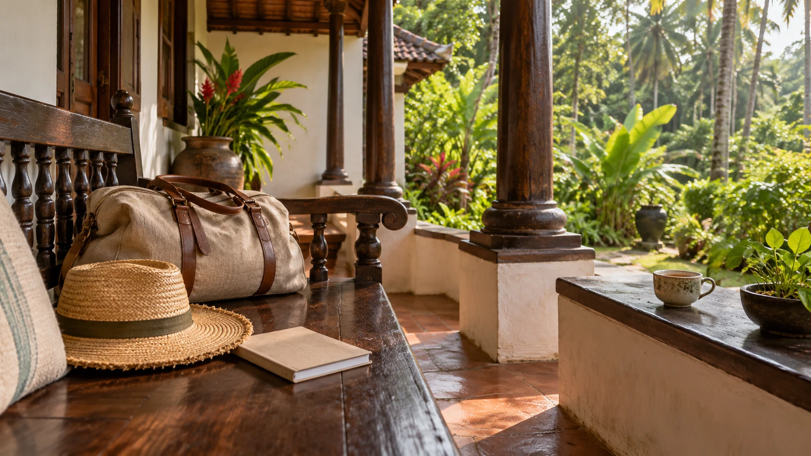 Illustrative Kerala travel scene